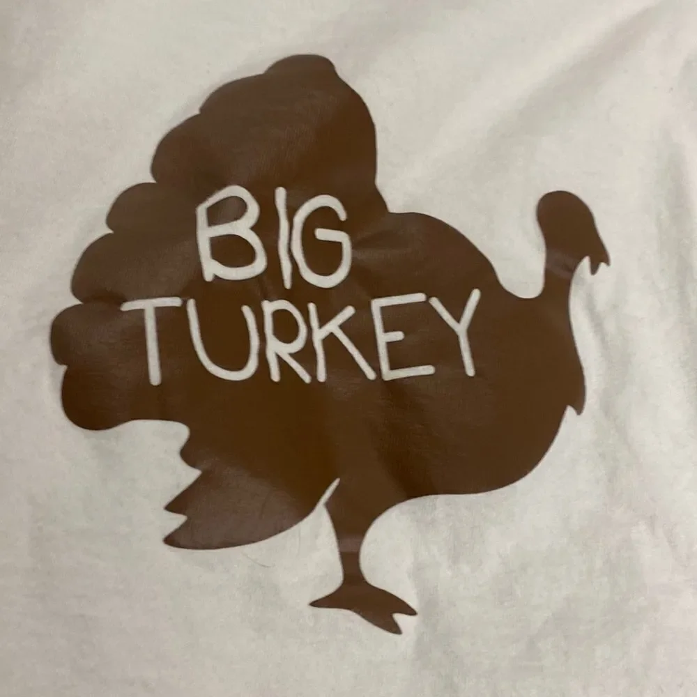 Kids Thanksgiving Day Tee long sleeved shirt small 6/7